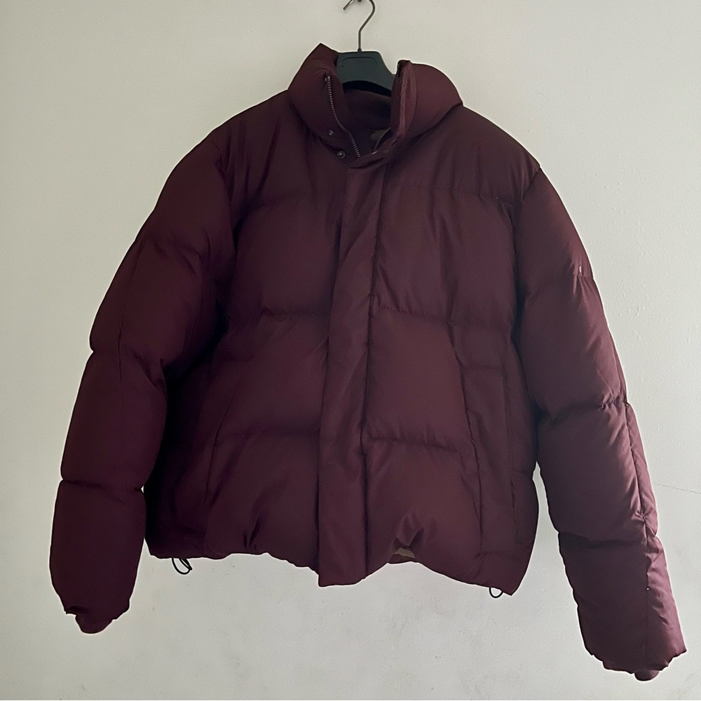 Banana Republic Maroon Puffer Jacket